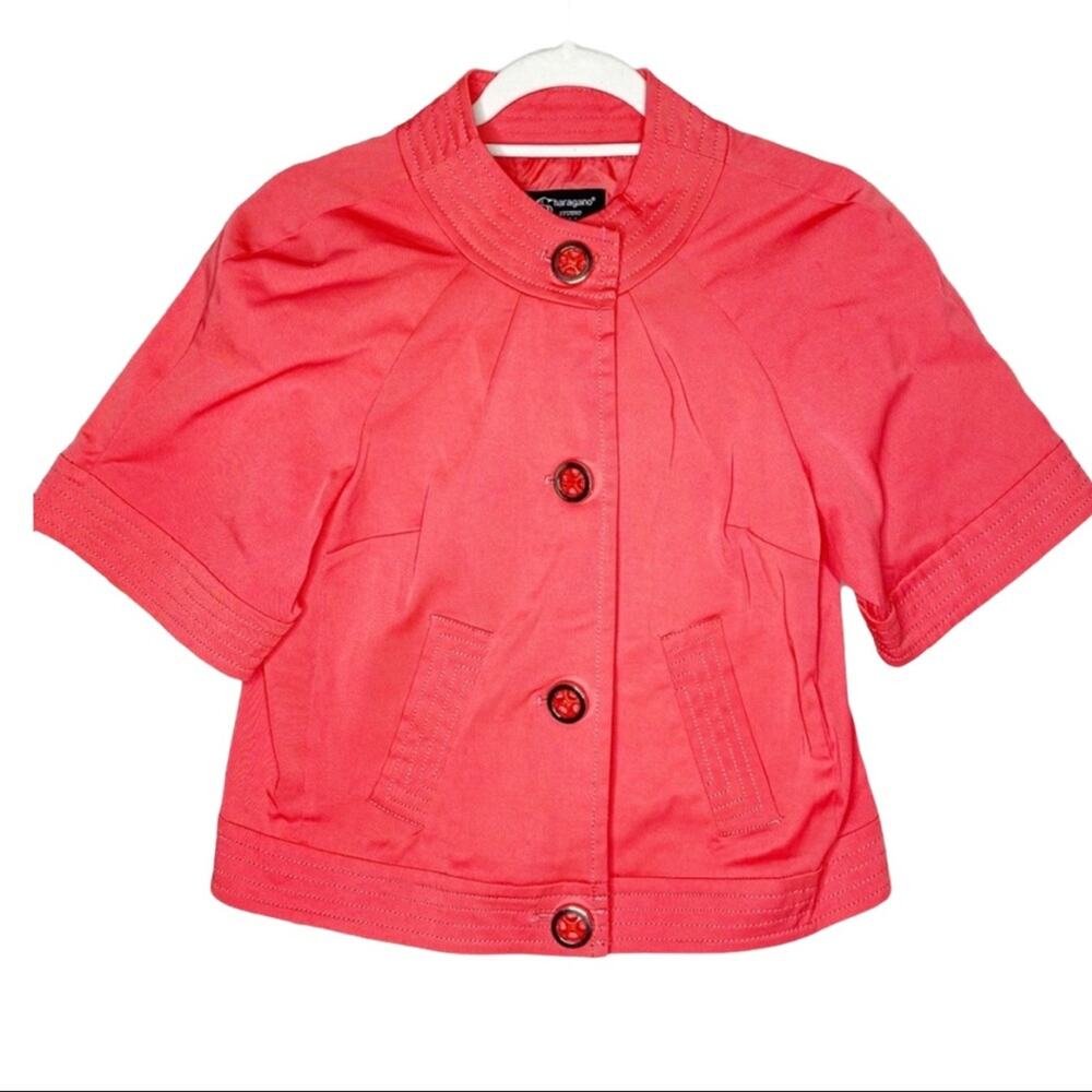 Sharagano Studio Coral Pink Jacket Blazer Small
